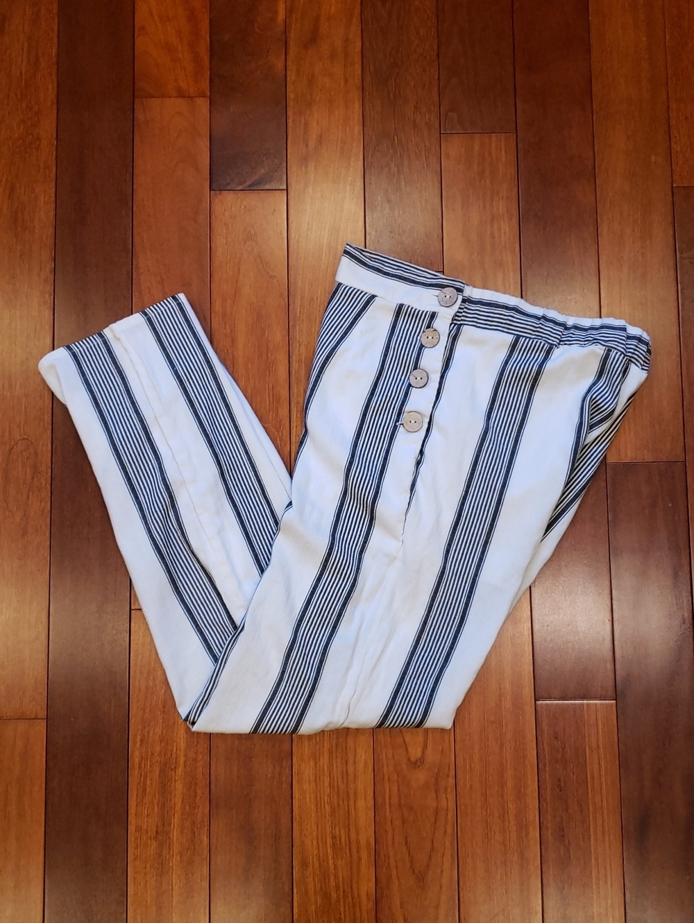 Haute Monde Women's Small Striped Trouser